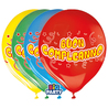 Busta 8 palloncini in lattice D30cm Buon compleanno Big Party
