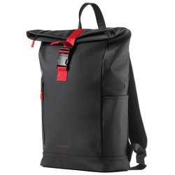 Zaino Roll-top Drop2Go gomma antipioggia dim. 30x42x14cm nero InTempo