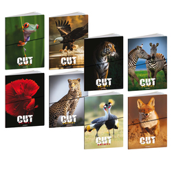 Maxiquaderno A4 20fg+1 80gr 4mm Animal Cut Blasetti