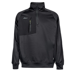 Felpa mezza zip Leeds tg L nero U-Power