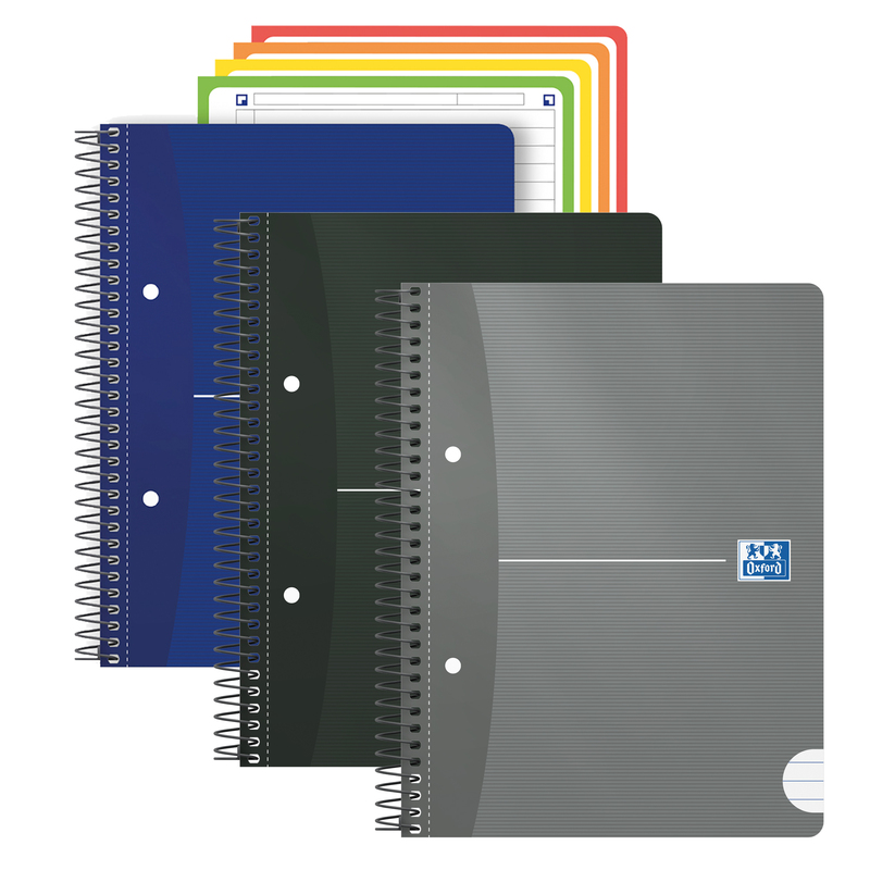 Maxiquaderno Spiralato A4+ 1 rigo c/margine 160pag. 80g colori ass. Office Essen