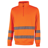 Felpa alta visibilitA' Felis mezza zip tg M arancio fluo U-Power