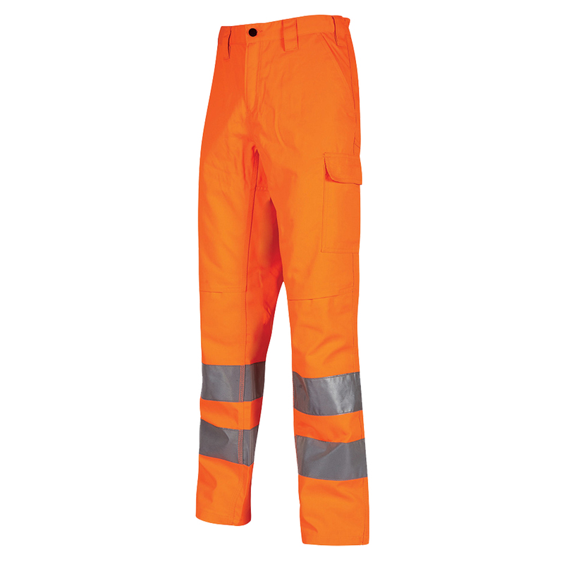 Pantaloni alta visibilitA' Vega tg XXL arancio fluo U-Power