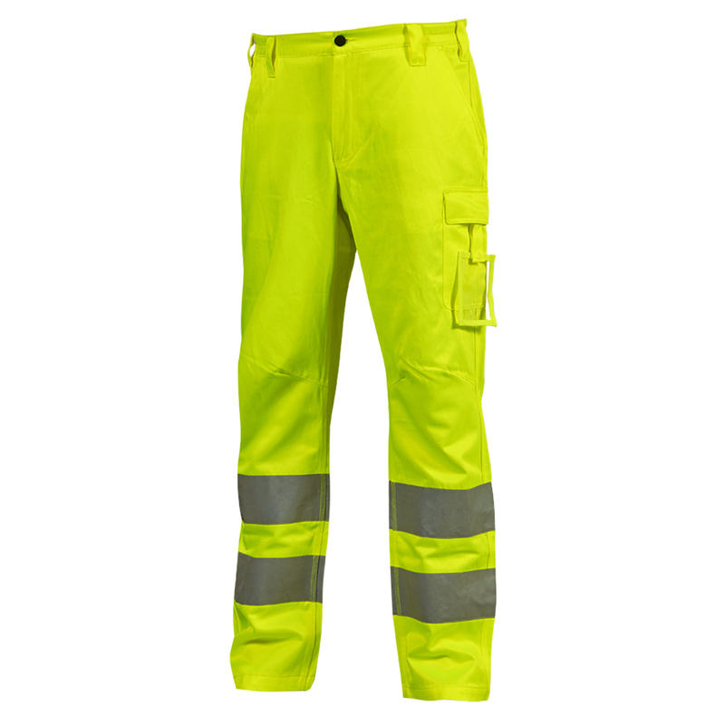 Pantaloni alta visibilitA' Vega tg XL giallo fluo U-Power