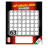 Etichetta adesiva bianca tonda D14mm (10fogli x 63etichette) Markin