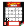 Etichetta adesiva bianca tonda D22mm (10fogli x 30etichette) Markin