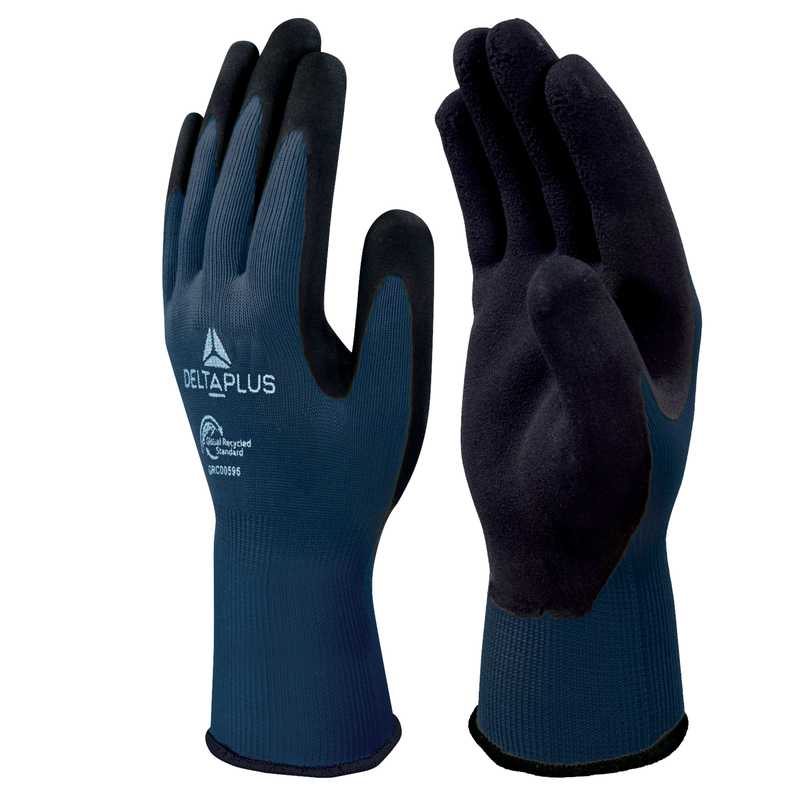 Guanti VV733GREEN PL/palmo schiuma di lattice tg 10 blu Deltaplus