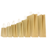 25 Shoppers in carta biokraft 14x9x20cm Twisted avana