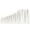 25 Shoppers in carta kraft 14x9x20cm Twisted bianco