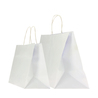25 Shoppers in carta kraft 32x23x35cm Twisted XLarge bianco