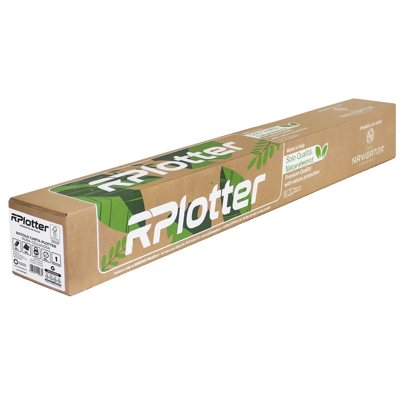 Carta plotter inkjet e laser bianco 610mm x 50mt 80gr in carta Navigator Company