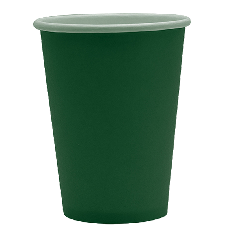 25 bicchieri 250cc Ecocolor biodegradabile verde bosco Big Party