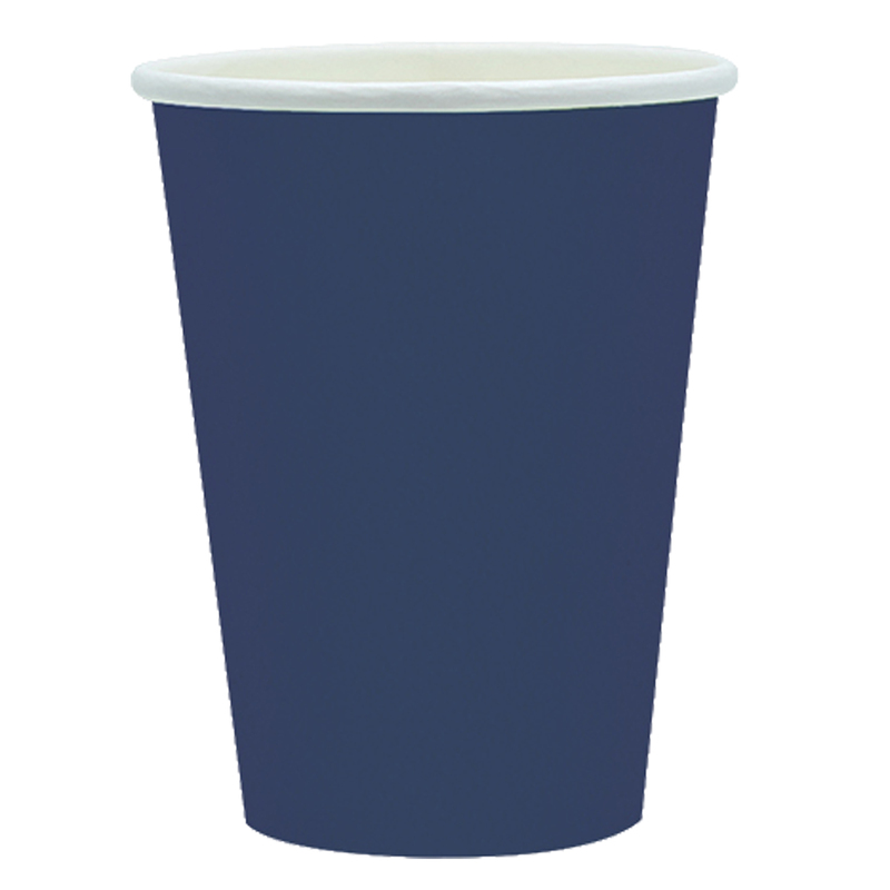 25 bicchieri 250cc Ecocolor biodegradabile blu notte Big Party