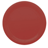 25 piatti piani D24cm Ecocolor biodegradabile rosso intenso Big Party