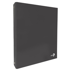 Raccoglitore a 4 anelli 30mm A4 grigio scuro BM