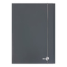 Cartellina 3 lembi piatta con elastico, f.to A4 grigio scuro BM