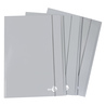 Cartellina 3 lembi piatta con elastico, f.to A4 grigio chiaro BM