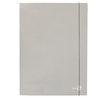 Cartellina 3 lembi con elastico dorso 1 cm, f.to A4 grigio chiaro BM