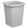 Bidone grigio DURABIN quadrato in PP con maniglie per il trasporto 90 lt Durable