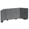 Pannello divisorio da scrivania EFFECT 160 pieghevole in feltro 1,6 m Durable