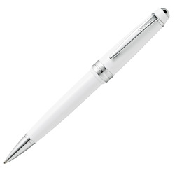 Penna sfera Bailey Light punta F fusto bianco/chromo Cross