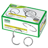 SCATOLA 100 ANELLI IN METALLO 20MM X RILEGATURA