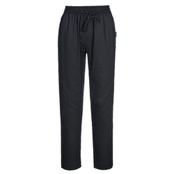 Pantaloni da cuoco Mesh Air tg M nero Portwest