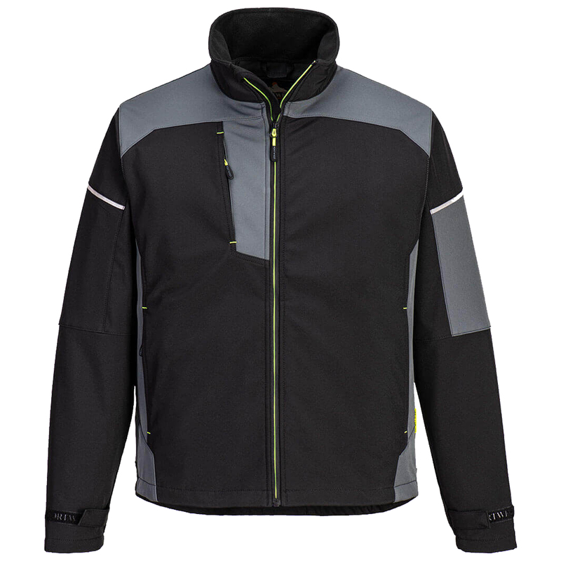 Giacca Softshell Texpel Splash Eco tg XXL nero/grigio Portwest