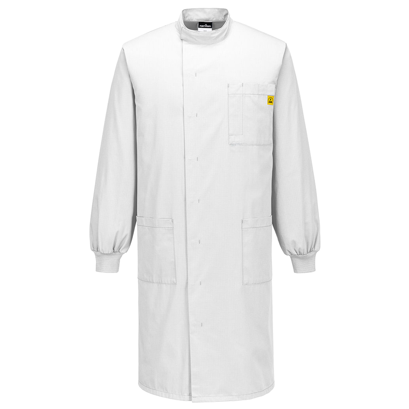 Camice da laboratorio antistatico Howie tg M bianco Portwest