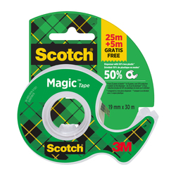 Nastro adesivo ScotchR Magic in chiocciola 810 19mmx25mt + 5m gratis