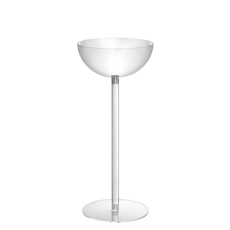 Espositore con contenitore con 1 semisfera D37,5cm H90cm