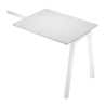 Allungo reversibile dx/sx 80x60cm piano BIANCO per scrivania struttura bianca ga