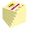 Cf. 6pz 90 foglietti Post-itR Super Sticky 76x76mm 654-6SS giallo Canary