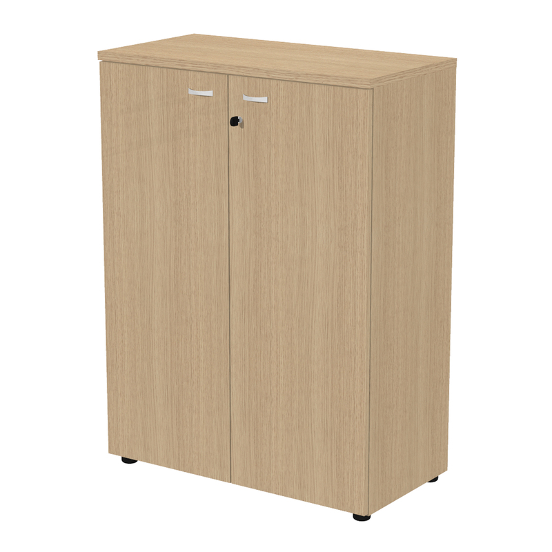 Armadio modulare a 2 ante medio  90x45,8cmxH123cm rovere