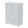 Armadio modulare a 2 ante medio  90x45,8cmxH123cm grigio