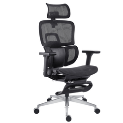Seduta ergonomica c/bracc Groove Pro GV1PG in rete autoportante nero