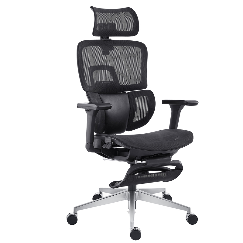 Seduta ergonomica c/bracc Groove Pro GV1PG in rete autoportante nero