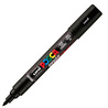 Marcatore Uni Posca PC5MBR punta brush 1.0 - 4.0mm nero Uni Mitsubishi