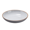 Piatto fondo rPET D22,2x4,4cm grigio Leone