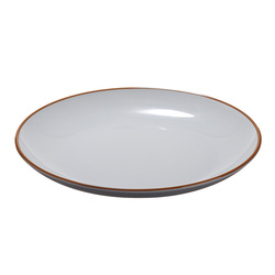 Piatto piano rPET D22x2,6cm grigio Leone