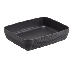 Vaschetta buffet Norway 32,5x26,5x7,5cm melamina antracite Leone