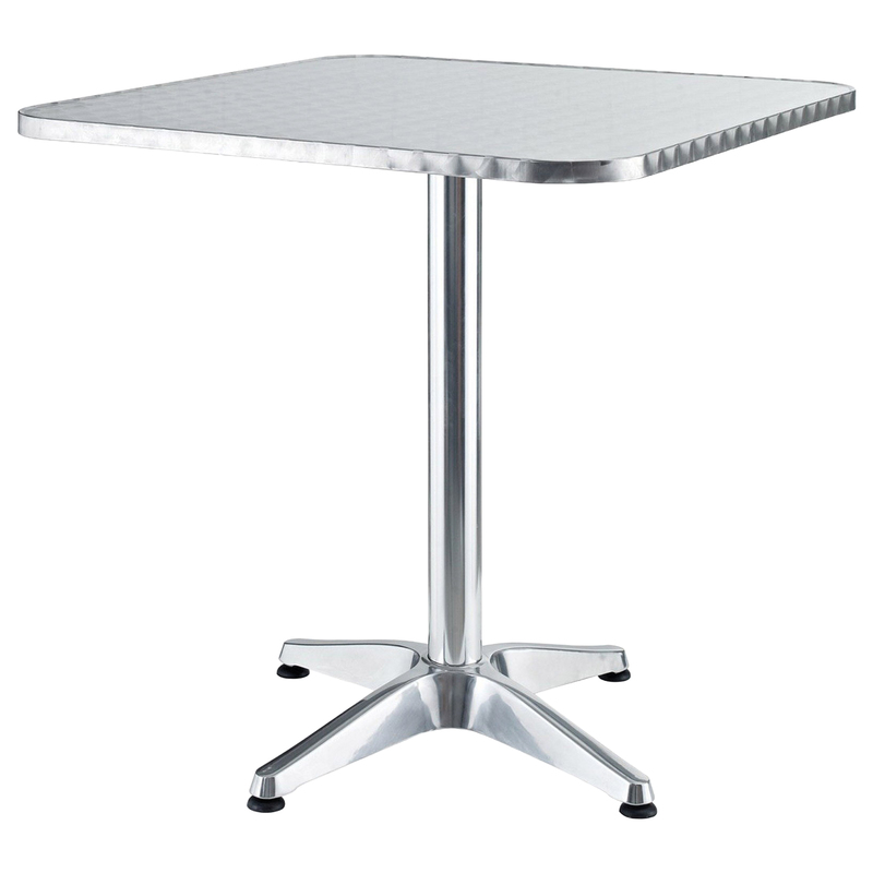 Tavolo quadrato in alluminio 60x60x70cm Verdelook