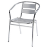 Sedia attesa  in alluminio 54x59x74cm Verdelook