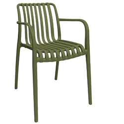 Sedia Nives in PP verde Verdelook