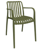 Sedia Nives in PP verde Verdelook