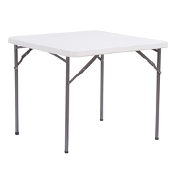 Tavolo Horeca quadrato bianco in HDPE 86x86x74cm Verdelook