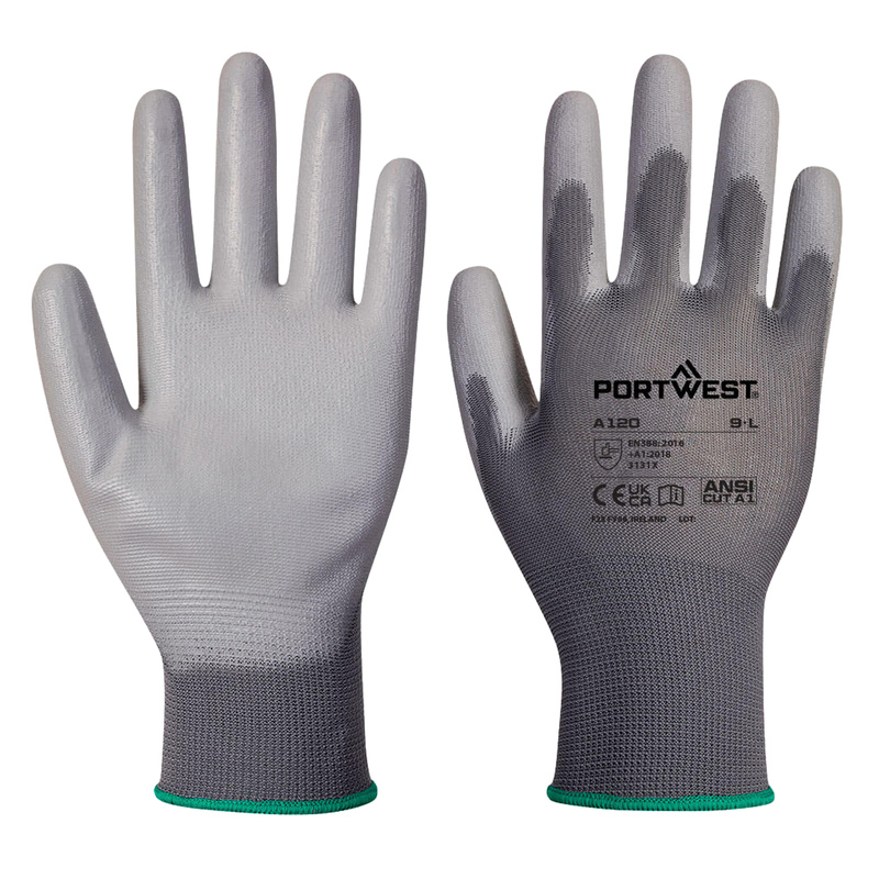 Guanti A120 con palmo in PU tg XL grigio Portwest