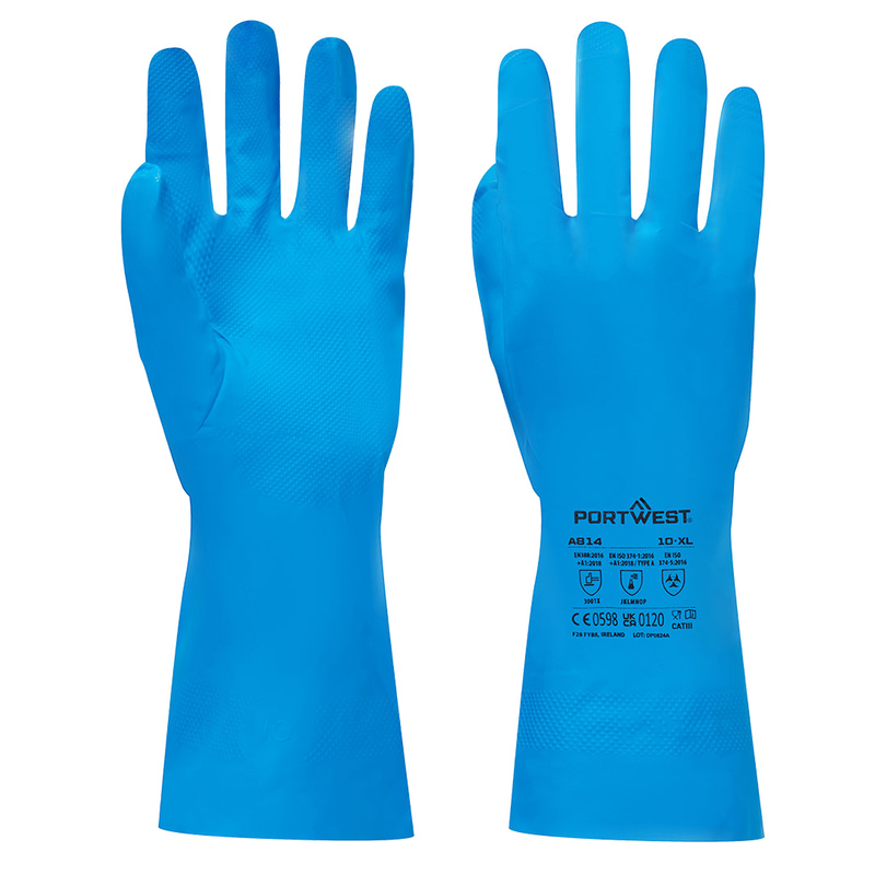 Guanti in nitrile tg M azzurro Portwest