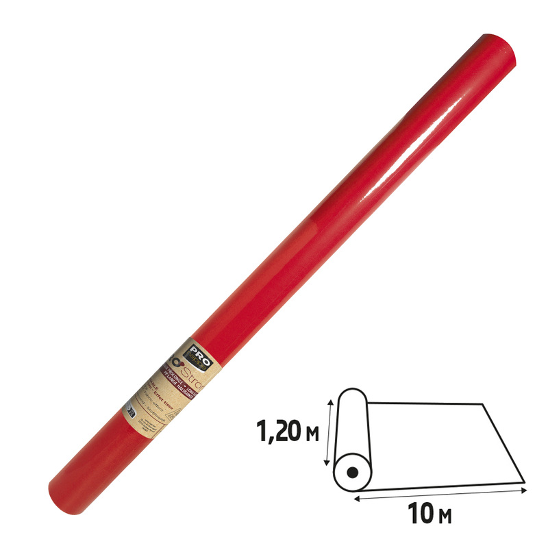 Tovaglia idrorepellente Spunbond in rotolo 1,2x10m rosso Pro Nappe