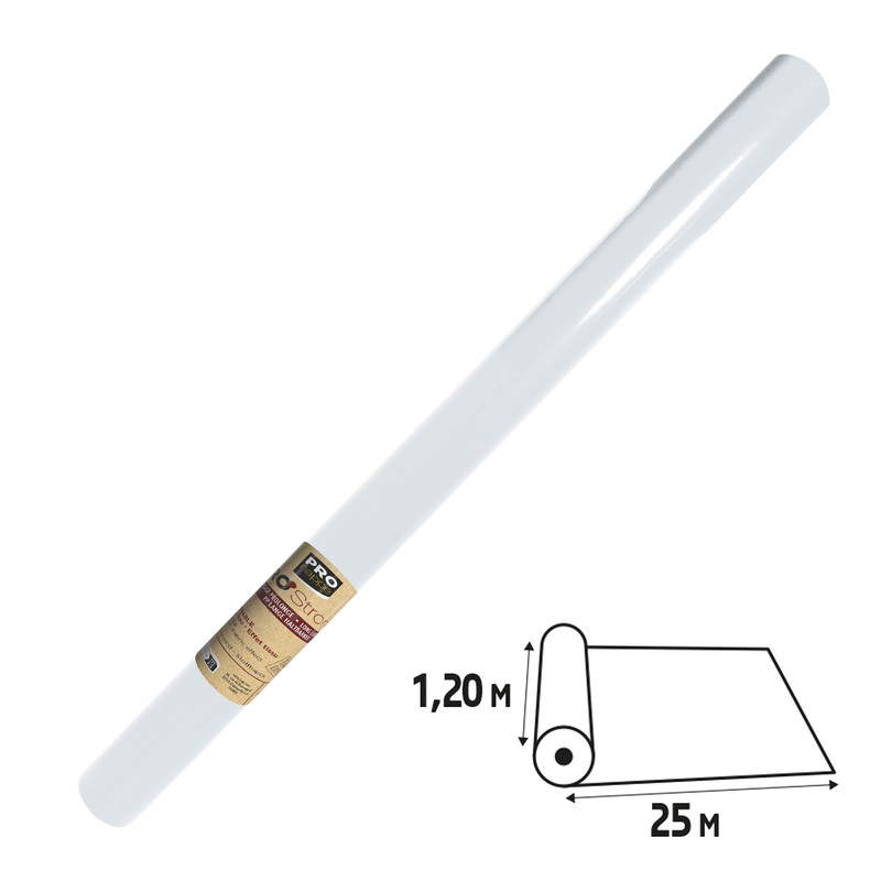 Tovaglia idrorepellente Spunbond in rotolo 1,2x25m bianco Pro Nappe